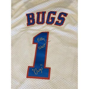 BILLY WEST SIGNED BUGS BUNNY SPACE JAM MOVIE JERSEY  TOON SQUAD